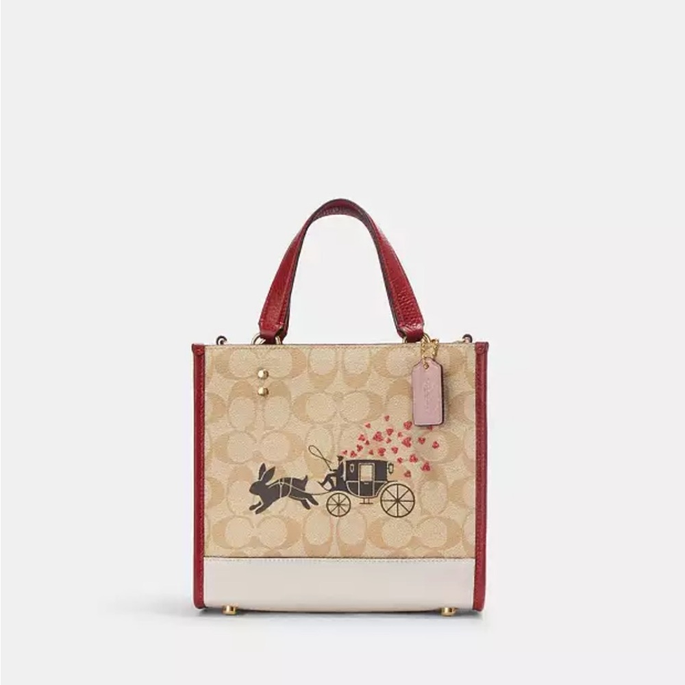 Coach tote 22, limited edition lunar new year valentines edition